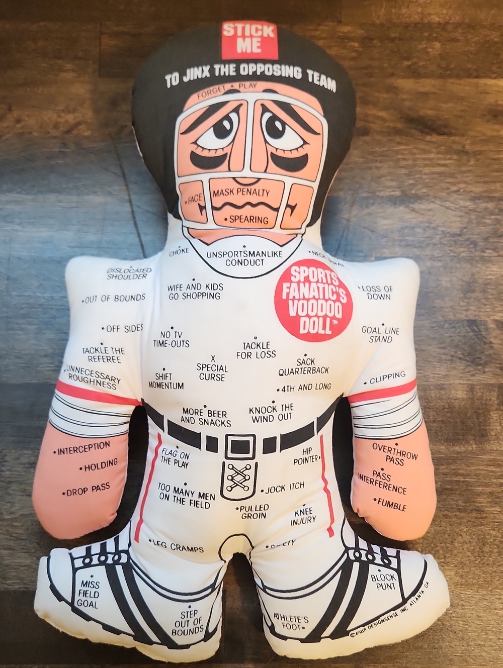 Vintage Plush Football Voodoo Doll - Design Sesnse